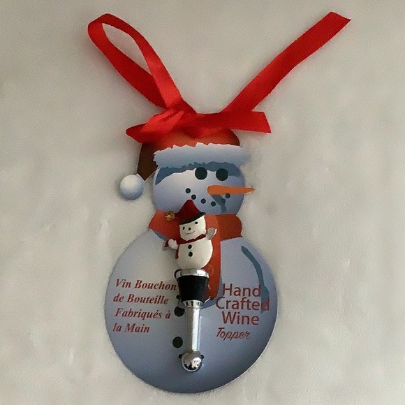 NWT Snowman Wine Stopper 3 for $20 - Picture 1 of 4